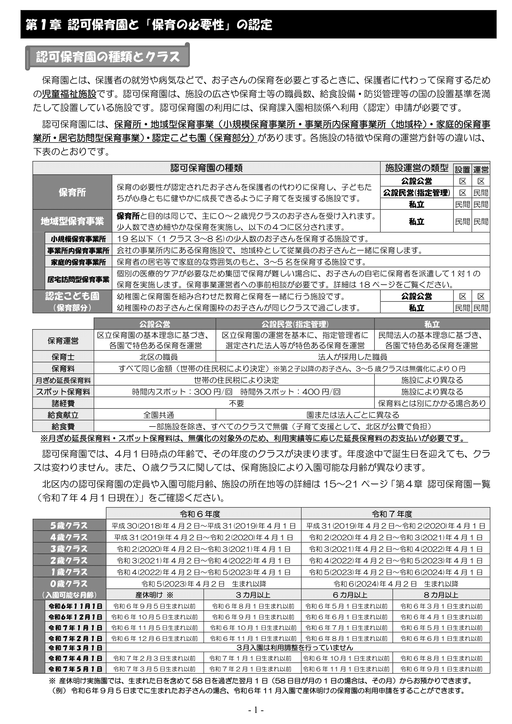保育利用案内 ページ2