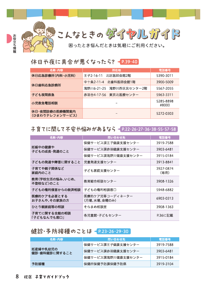 北区子育てガイドブック ページ9