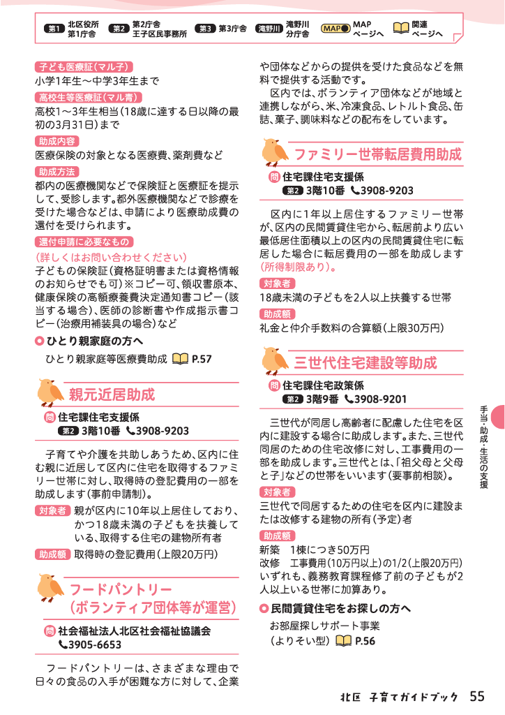 北区子育てガイドブック ページ56