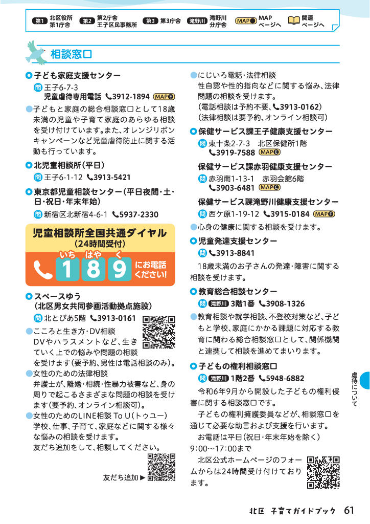 北区子育てガイドブック ページ62